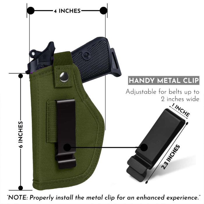 Green Nylon Universal IWB OWB Holster