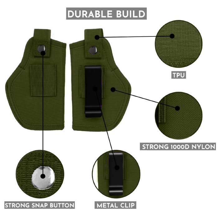 Green Nylon Universal IWB OWB Holster