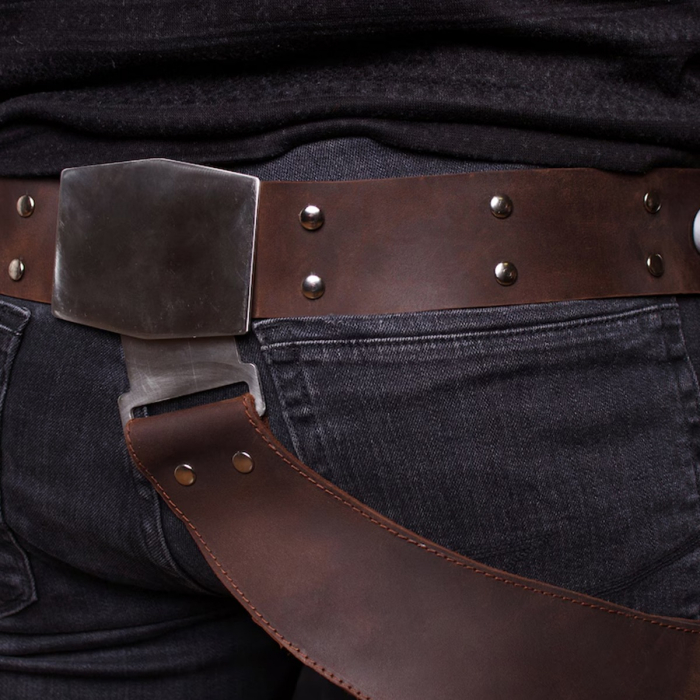 Han Solo Inspired Brown Leather Drop Leg Holster