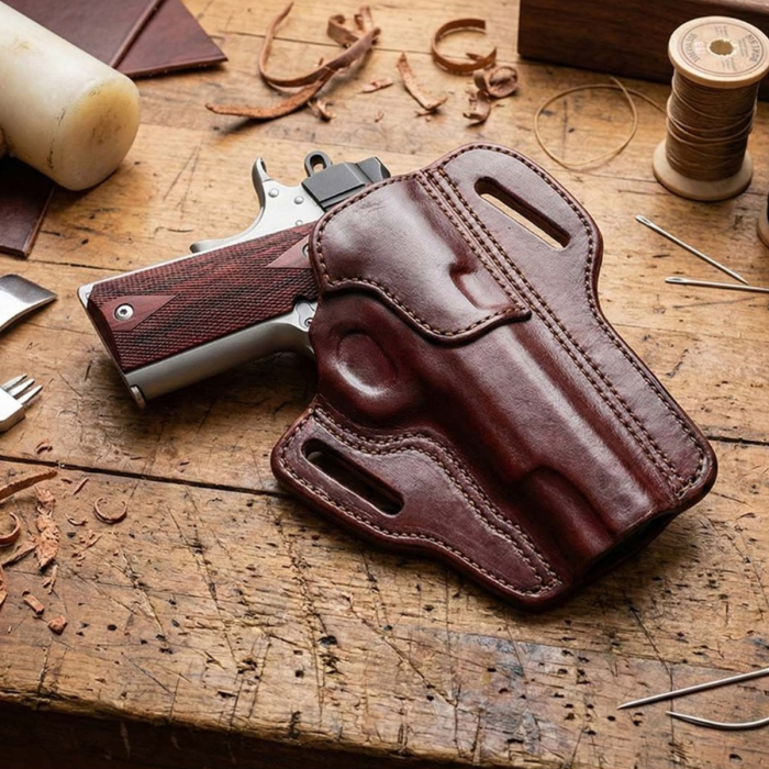 Leather Concealed Carry Brown Pancake Holster