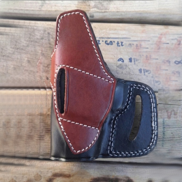 Black & Brown Colt 1911 Leather OWB Holster