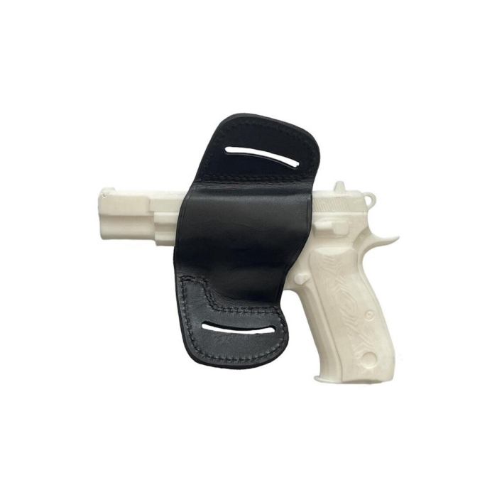 Leather OWB Holster, Split Loop Pancake Design