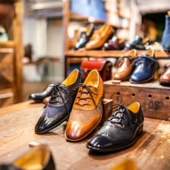 Handmade Black & Brown Biker Leather Boots