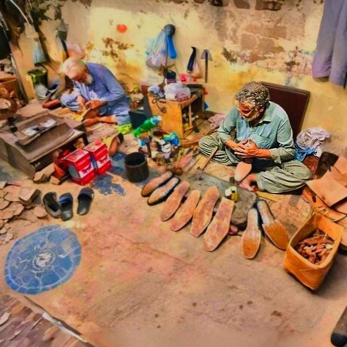 Handmade Black & Brown Biker Leather Boots