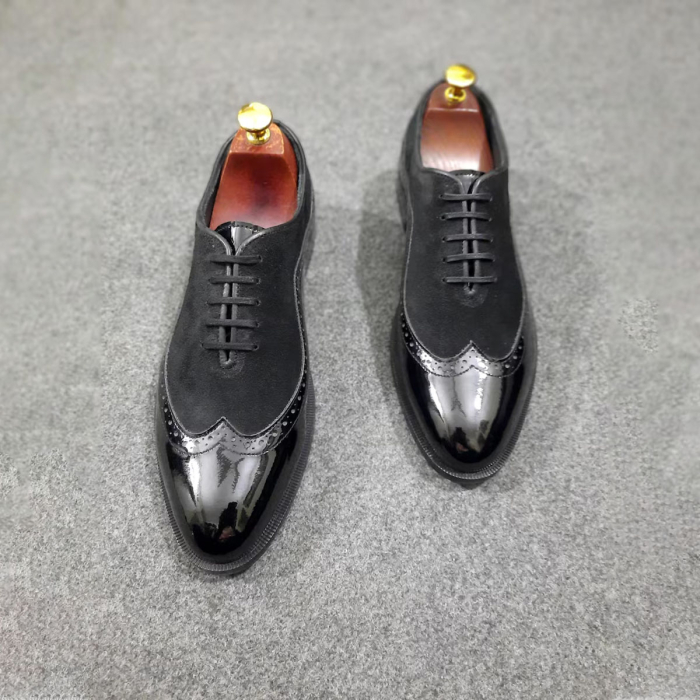 Premium Black Full‑Grain Oxford Shoes
