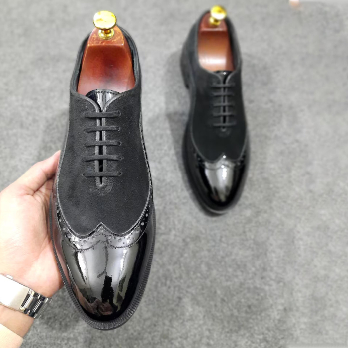 Premium Black Full‑Grain Oxford Shoes