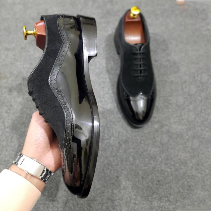 Premium Black Full‑Grain Oxford Shoes