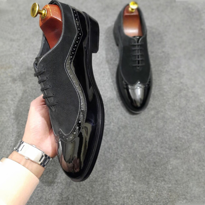 Premium Black Full‑Grain Oxford Shoes