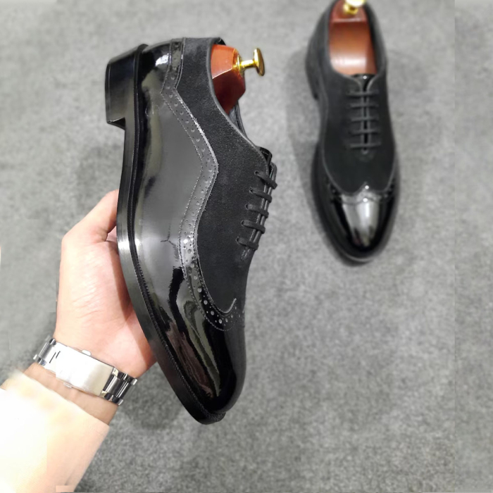 Premium Black Full‑Grain Oxford Shoes