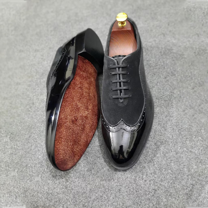 Premium Black Full‑Grain Oxford Shoes