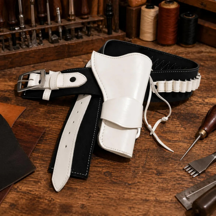 Handmade Western Leather Belt Holster