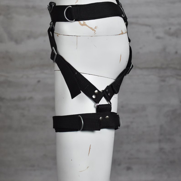 Tactical Hip & Thigh Harness – Survival Gear for Prepper Girls, Paratrooper Rigging, Post-Apocalyptic Accessory