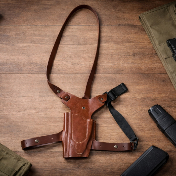 Hybrid Leather Chest Rig Holster
