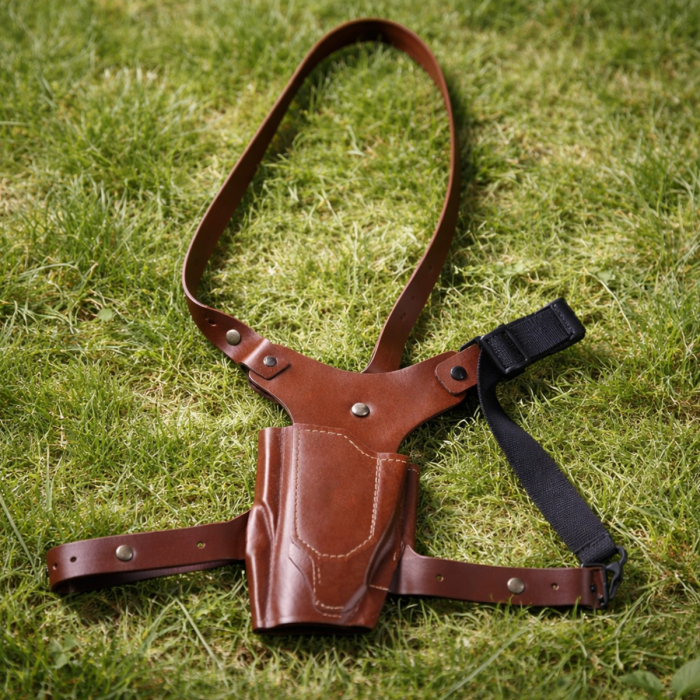 Hybrid Leather Chest Rig Holster