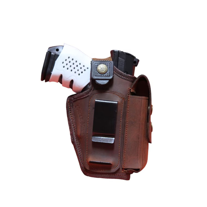Impressive Handcrafted 9mm Leather Holster – Stylish Cowhide Design 