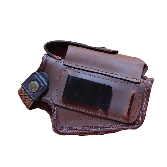 Impressive Handcrafted 9mm Leather Holster – Stylish Cowhide Design 