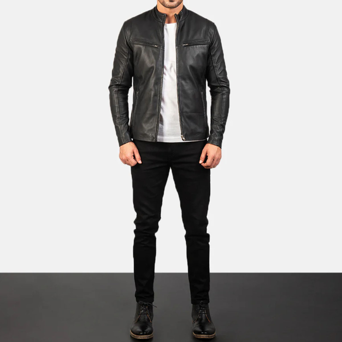 Ionic Black Leather Jacket