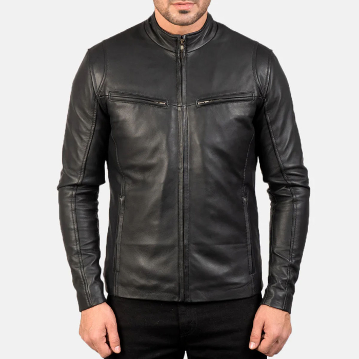 Ionic Black Leather Jacket