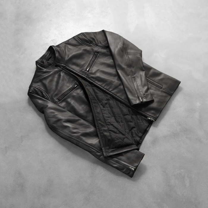 Ionic Black Leather Jacket