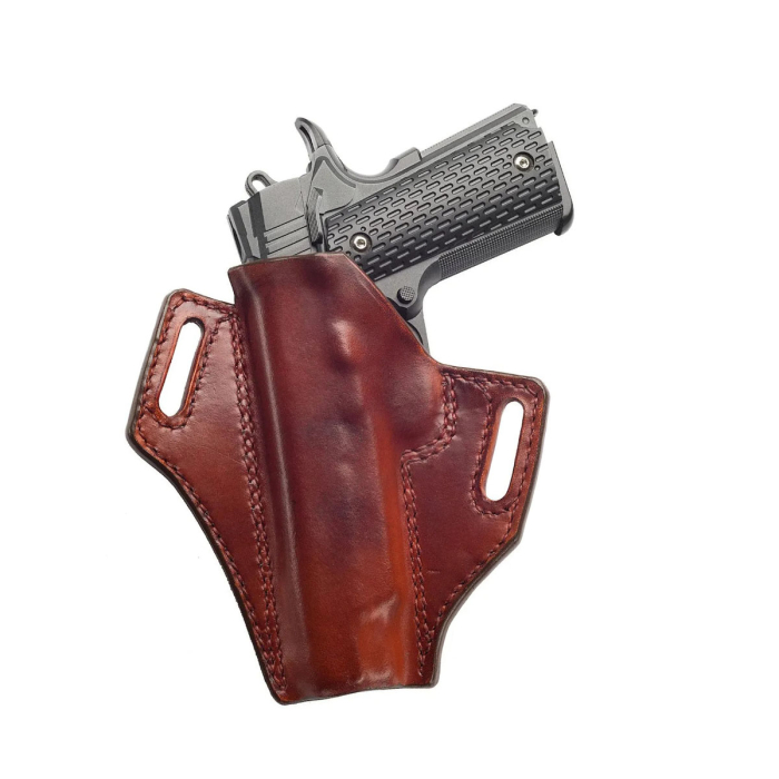Craftsman's Choice Floral Hand-Carved Leather Gun Holster – Open-Top OWB Western-Style Holster