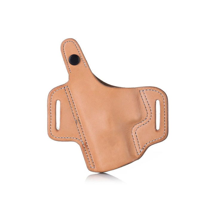 Floral Hand-Carved Leather Gun Holster – OWB Western Holster for Perfect Fit and Security with Reinforced Steel Thumb Break