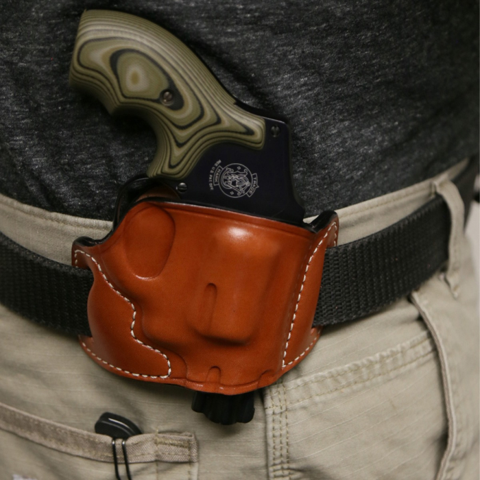 J Frame Skeleton OWB Leather Holster