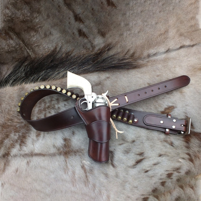 El Dorado Western Gunfighter Rig – John Wayne Style Holster & Cartridge Belt
