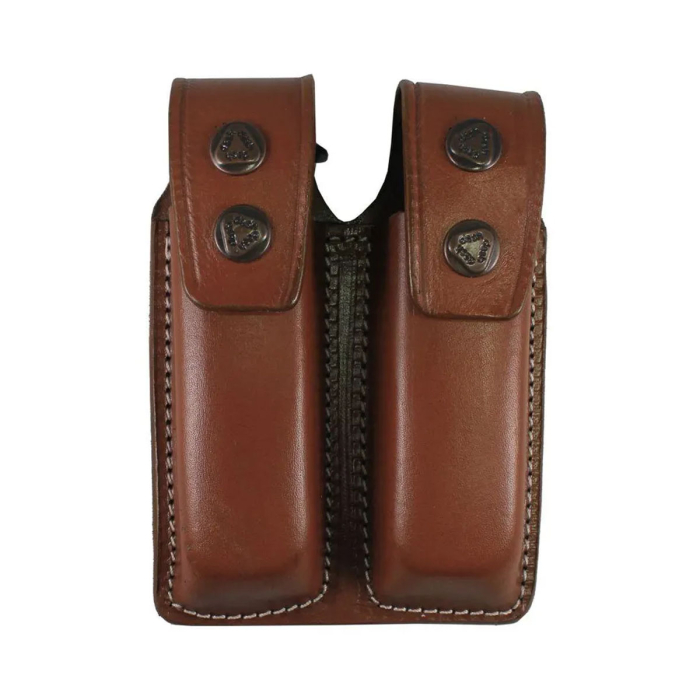  Double Magazine Brown Pouch for 9mm