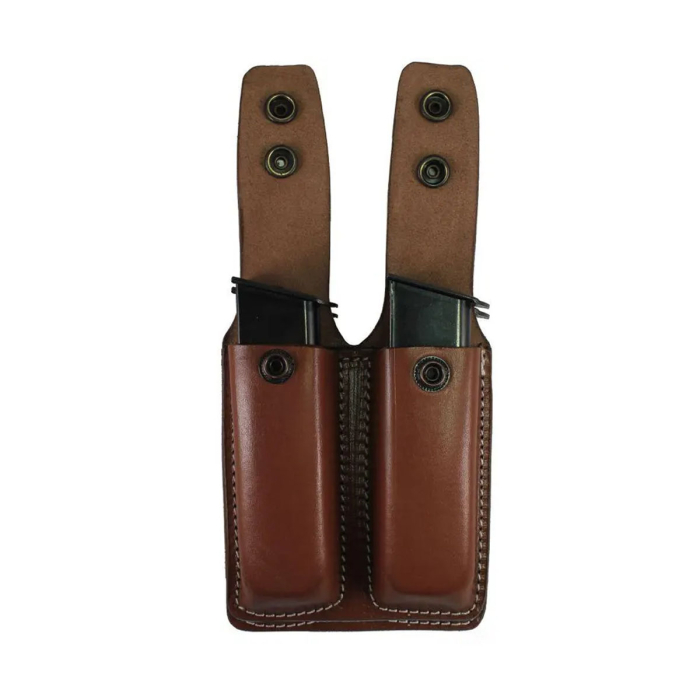  Double Magazine Brown Pouch for 9mm