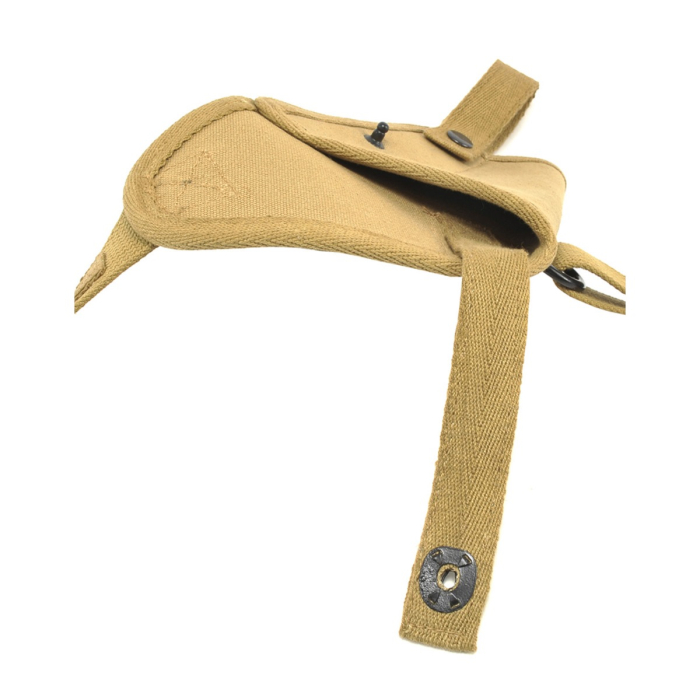 Khaki Canvas Shoulder Holster With Shell Loops