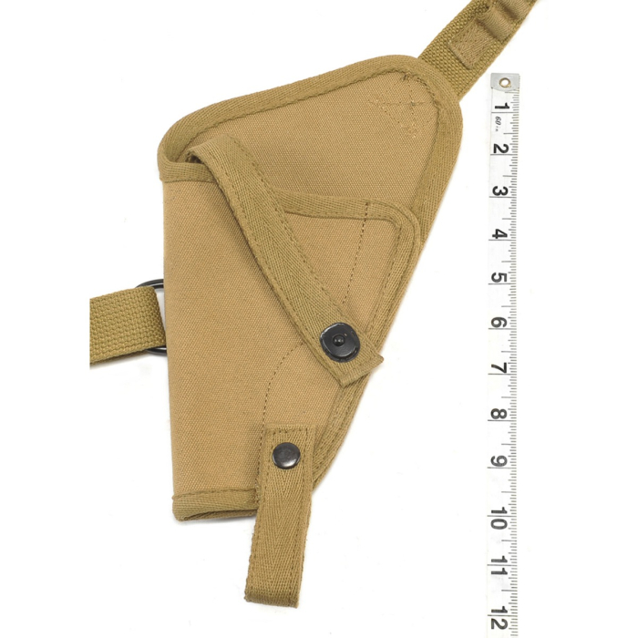 Khaki Canvas Shoulder Holster With Shell Loops