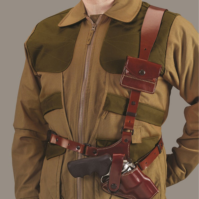 Leather Chest Crossdraw Hunting Holster