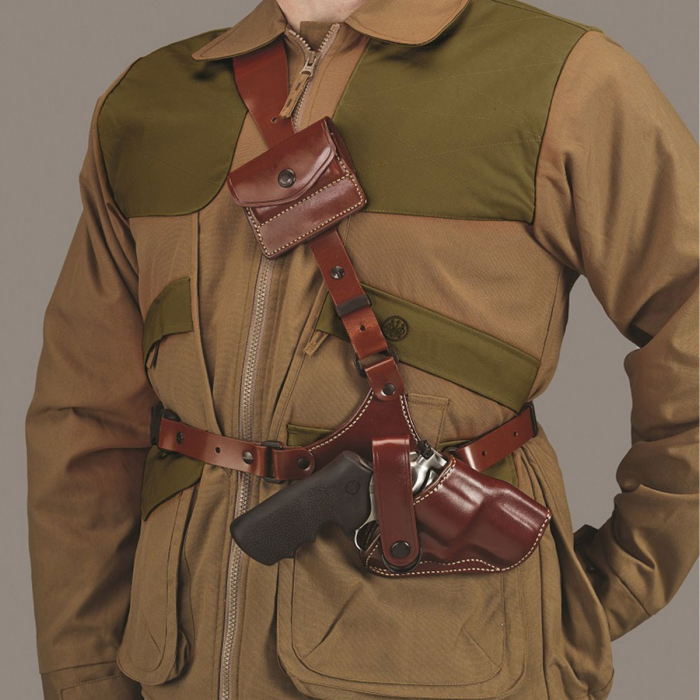 Leather Chest Crossdraw Hunting Holster