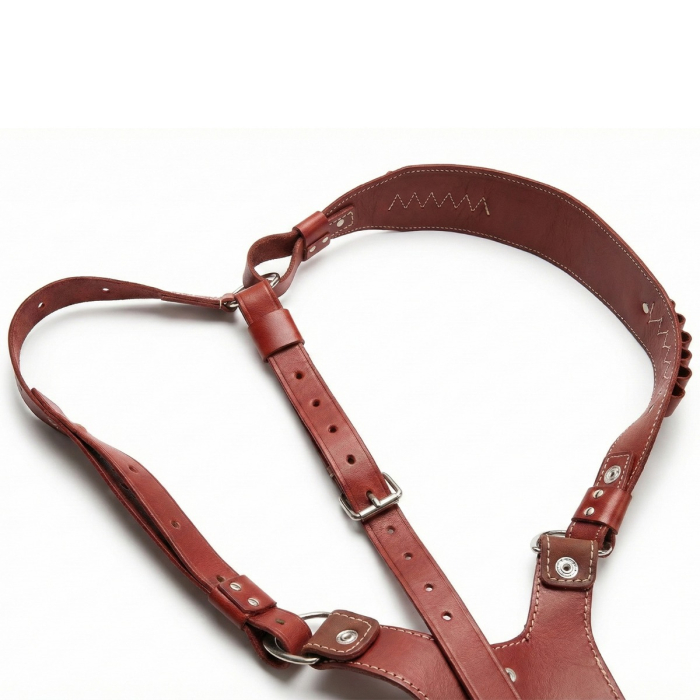 Leather Chest Bandolier Shoulder Holster