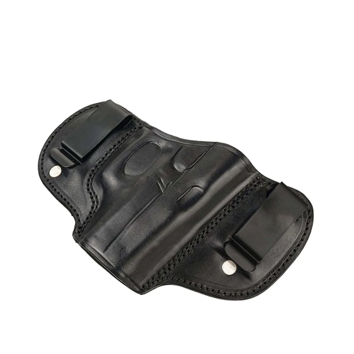 Leather Double Clip IWB Holster With Optic Cut