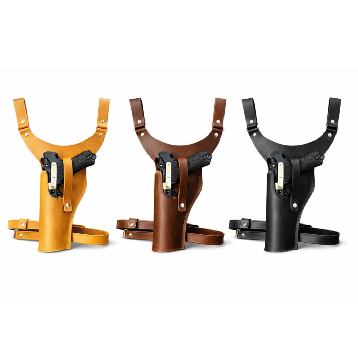 Leather Drop Leg Holster with Yoke Strap