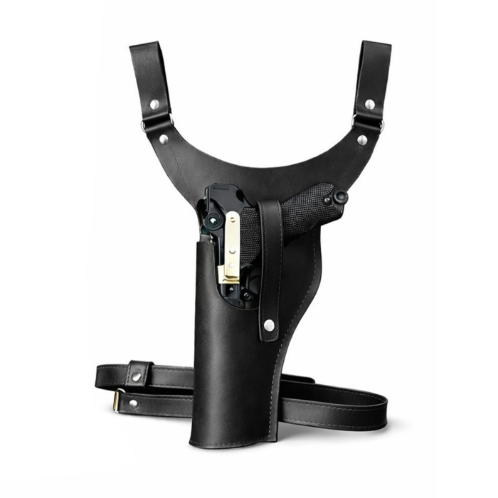 Leather Drop Leg Holster with Yoke Strap