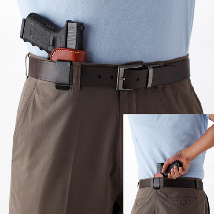 Leather IWB Concealment Holster With Metal Clip