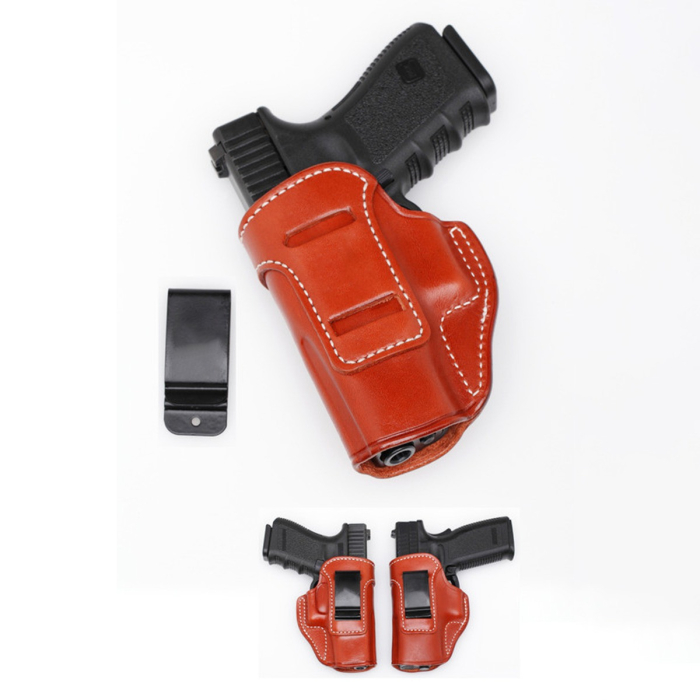 Leather IWB Concealment Holster With Metal Clip