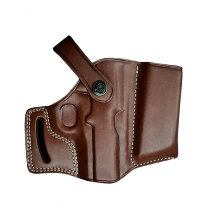 Leather OWB Combo Holster with Magazine Pouch for Colt 1911