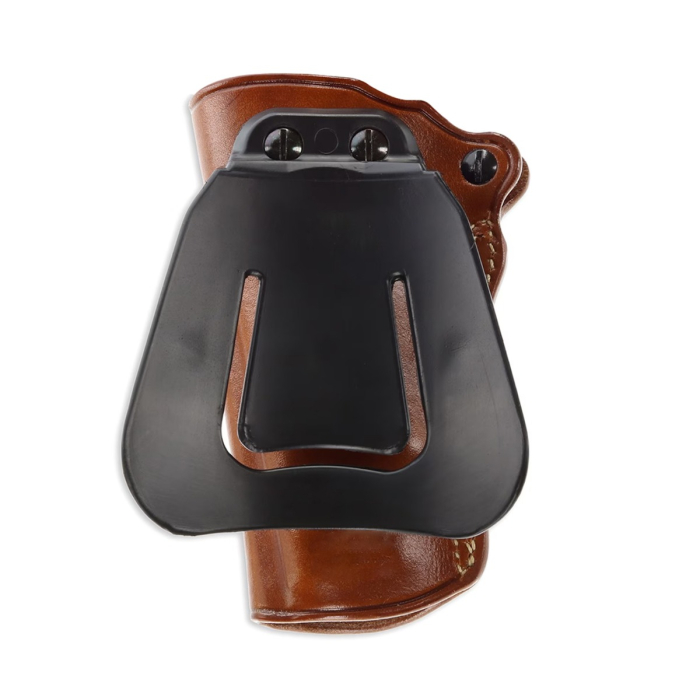Leather OWB Hunting Holster With Paddle And Belt Loop