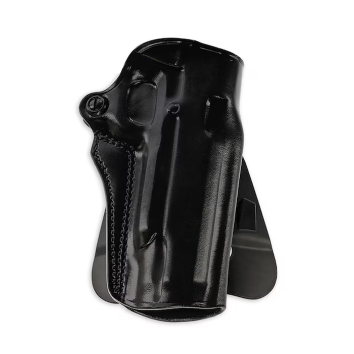Leather OWB Hunting Holster With Paddle And Belt Loop