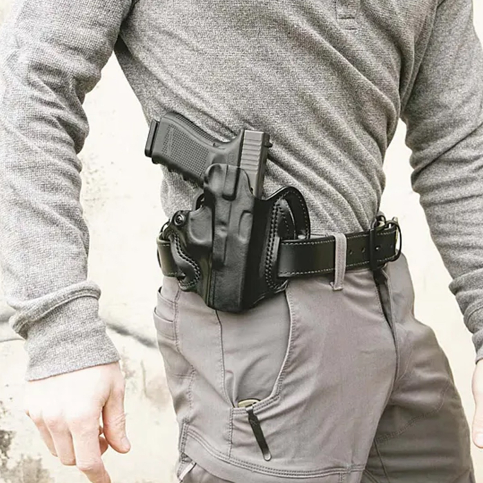 Leather OWB Speed Scabbard Holster