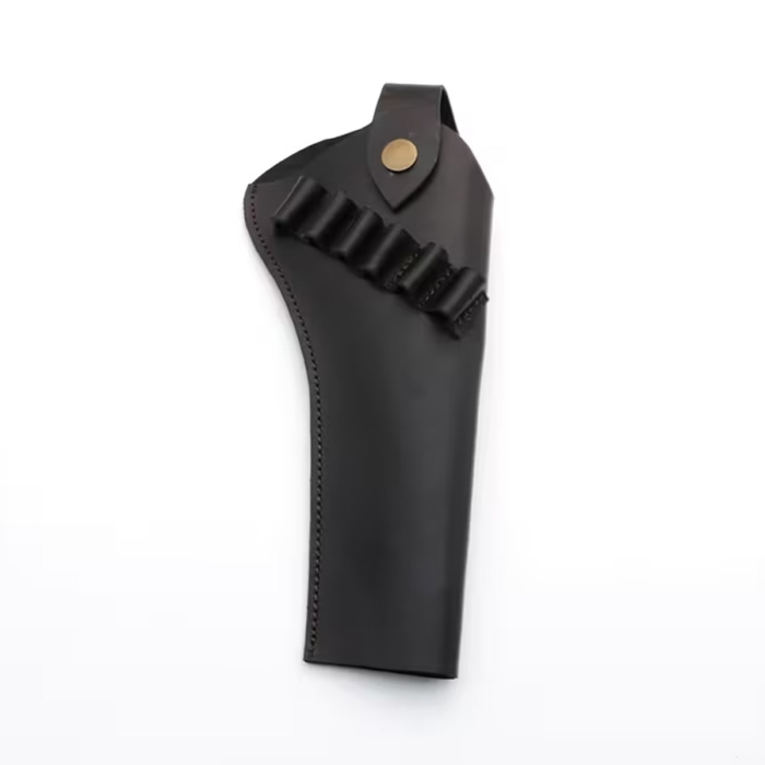 Vintage Western Leather Revolver Holster with Cartridge Loops