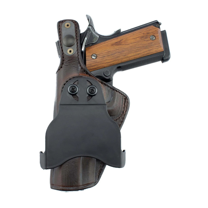 Leather Rotating Paddle Holster With Thumb Release