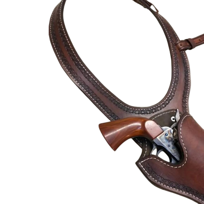 Brown Leather Western Shoulder Holster