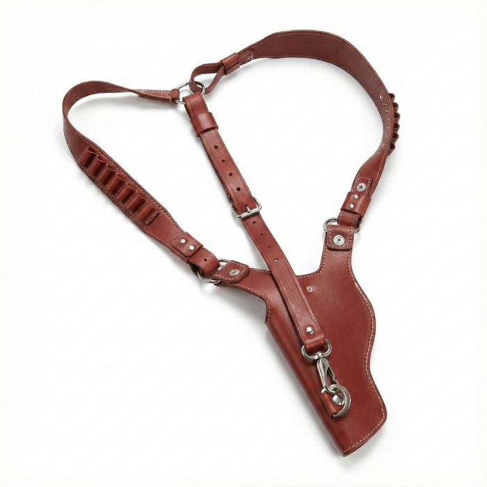 Leather Chest Bandolier Shoulder Holster