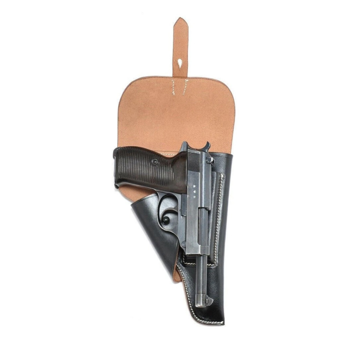 Leather Soft Shell Flap Holster With Marking