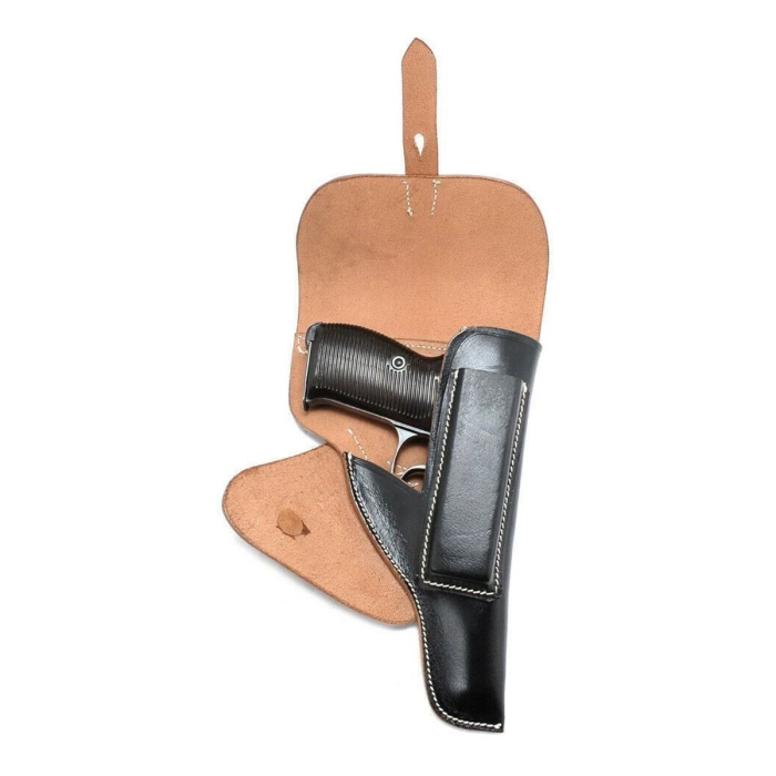 Leather Soft Shell Flap Holster With Marking