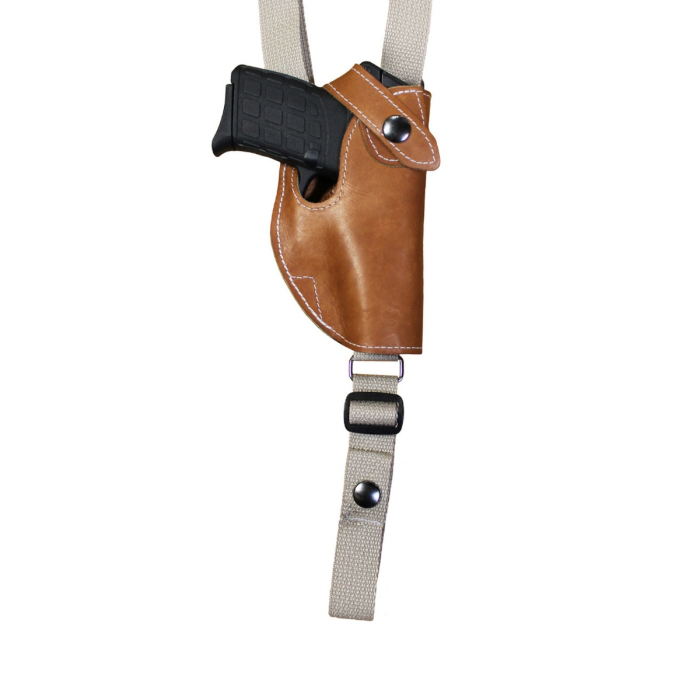 Leather Vertical Shoulder Holster For Ultra Compact Pistols